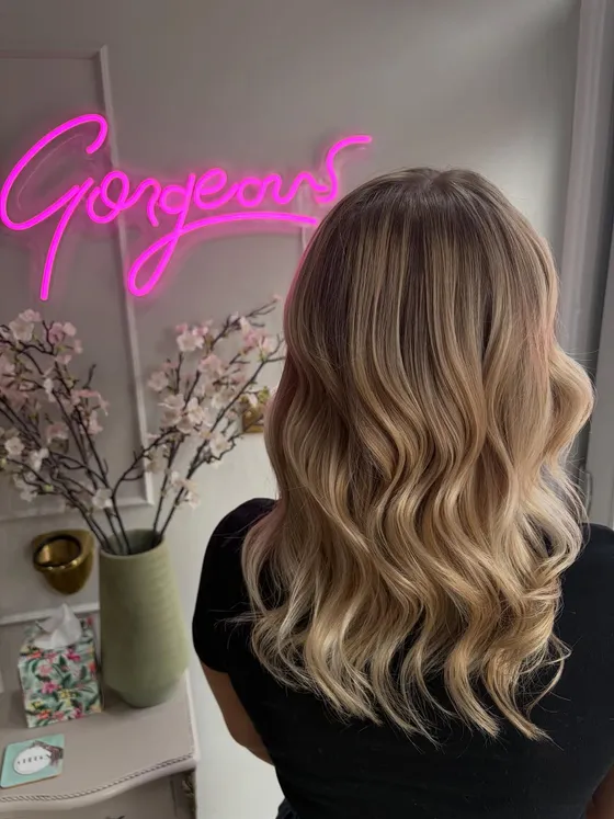 Dimensional blonde balayage